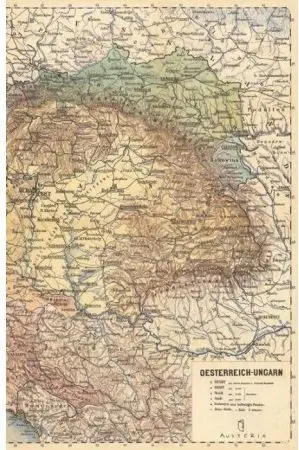 Fletore Austeria Notes Austro Hungary, format i vogël, dizajn historik, shumëngjyrëshe