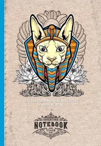 Fletore dekorative Fresh Cat Pharaoh, 143x210mm, 64 fletë me katrorë, shumëngjyrëshe