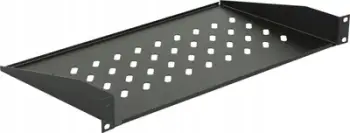 Raft për kabinet rrjeti Lanview RAS200BL, 19", metalik, i zi