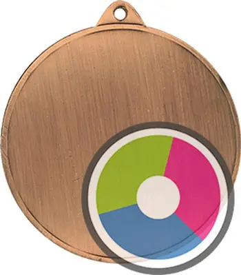 Medalje sportive Victoria Sport Luxor Jet, për shtypje, ngjyrë bronzi