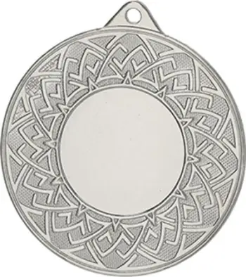 Medalje sportive Victoria Sport Silver, hapësirë emblemë 25mm, çelik, argjendi