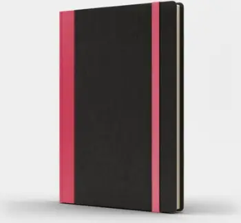 Fletore Like U Notebook B5 Pro L, 240 faqe, rrjetë 5x5 mm, e zezë me rozë