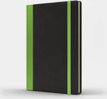 Fletore Like U Notebook A5 Pro M+, pika 5x5 mm, e zezë me jeshile e çelët