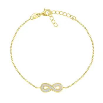 Byzylyk për femra Brilio Silver Infinity BRC208Y, i artë