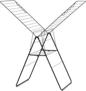Raft tharës rrobash Brabantia HangOn, 82 ft, i zi mat