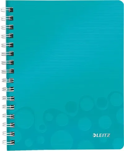 Fletore me spiralë Esselte A5, me vija katrore, turquoise - 1