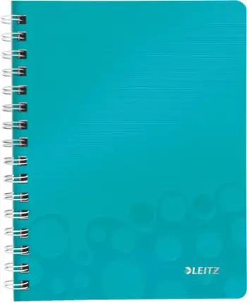 Fletore me spiralë Esselte A5, me vija katrore, turquoise