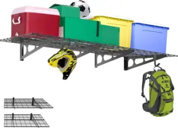 Raft varës për garazh Ergosolid PG26B, metal, 2x90 kg, i zi