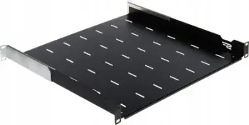 Rafte e rregullueshme RACK STALFLEX P19R/450/B-V2, 19", 1U, e zezë