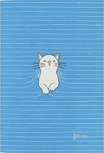 Fletore Santoro Purrrfect Place Small, me vija, blu e theksuar