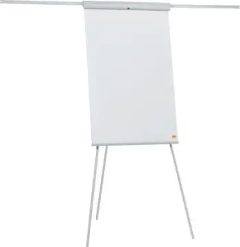 Flipchart NOBO Essentials, 68x105 cm, çelik i lëmuar, me krahë zgjatues, i bardhë