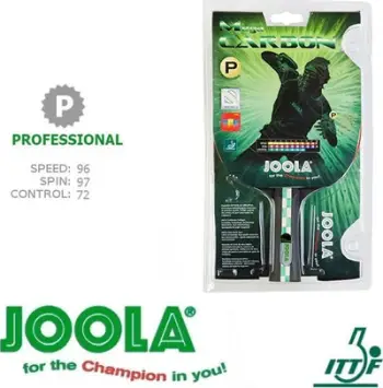 Raketë pingpongu Joola Mega Carbon 54205, fibra karboni, dorezë konkave, shumëngjyrëshe
