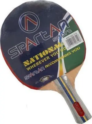 Raketë pingpongu Spartan Power, kontroll i lartë, dorezë e rehatshme, shumëngjyrëshe