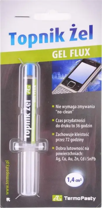 Fluks xheli për saldim AG TermoPasty Flux Gel AGT-047, 1.4cm³, transparent
