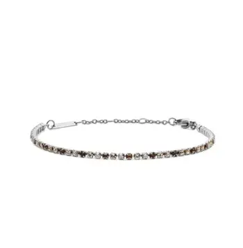 Byzylyk për femra Daniel Wellington Classic Tennis DW00401114, i argjendtë/ i kaftë