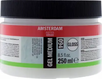 Medium akrilik xhel Amsterdam, Gloss, 250ml, transparent