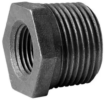 Reduksion gize BLACK Malleable Iron N4 Strong, për tuba, i zi