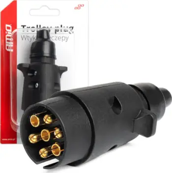 Fole rimorkioje AMiO 03215, 7 pin, PVC, e zezë