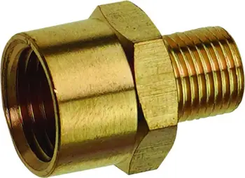 Reducer pneumatike Dedra, 1/8" M në 1/4" F, bronzi
