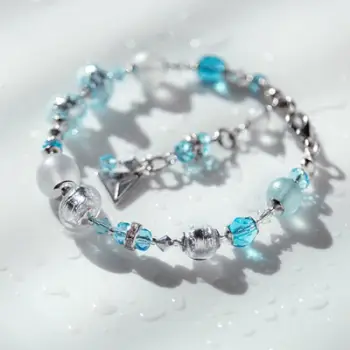 Byzylyk për femra Lampglas Ice Ice Baby, i bardhë/ i kaltër/ i argjendtë