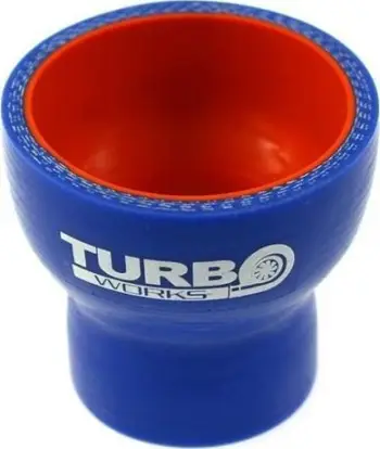 Lidhës silikoni TurboWorks Pro, reduktor i drejtë 51 57mm, blu