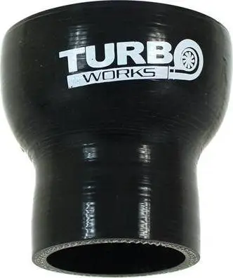 Reduktor i drejtë silikoni TurboWorks_G, 57-83mm, i zi
