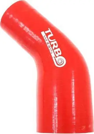 Reduktor silikoni TurboWorks G, 45° 45 51mm, i kuq