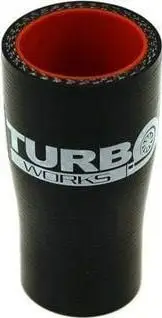 Reduktues i drejtë silikoni TurboWorks Pro G, 19-25mm, i zi