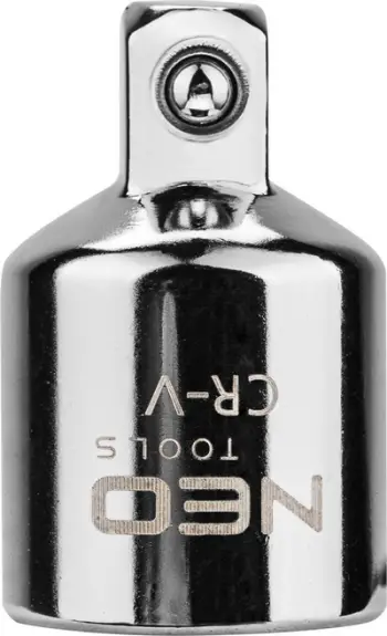 Reduktues Neo (08-563), 1/2" - 3/8", 37 mm, krom