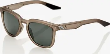 Syze sportive 100% HUDSON Soft Tact Translucent Crystal Sepia, lente gri jeshile, UV400