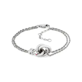 Byzylyk për femra Tommy Hilfiger Nautical Knot 2780990, i argjendtë