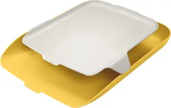 Tabaka dokumentesh Leitz Cosy 52590019, format A4, me organizues, e verdhë