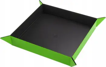 Tabaka magnetike për zare, formë katrore, palosëse, e zezë dhe jeshile