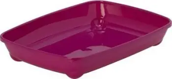 Tabaka tualeti për mace Moderna Arist-O-Tray, 36.7 x 27.1 x 6.2 cm, plastikë BPA-free, korale