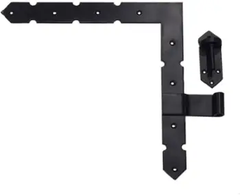 Komplet sharke dere këndi Okko CORNER DOOR GB-1710, metal, i zi