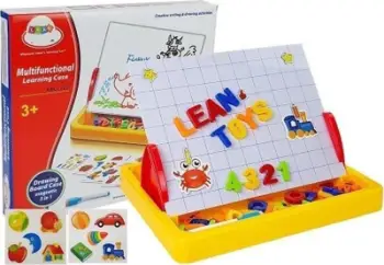 Tabelë vizatimi magnetike Leantoys, për fëmijë, portative, shumëngjyrëshe