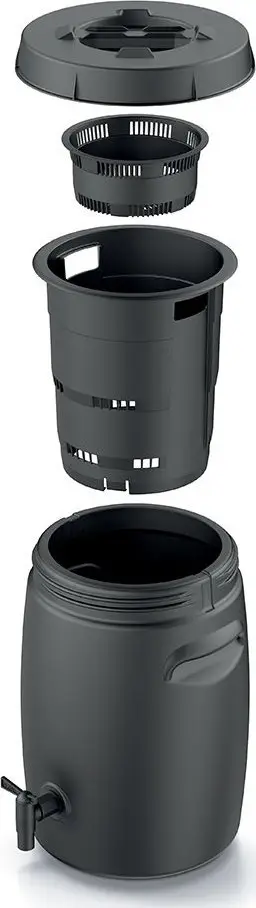 Kompostues për pleh ekologjik COMBIOLIQ, 25L, i zi
