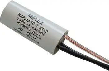 Kondensator Miflex KSPPZP-10-2-100N, 100nF 2x2.7nF, 250VAC