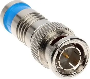 Konektor kompresioni BNC Dipol W/4879 RG6 NS100 Triset113, set 50 copë, i argjendtë