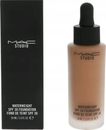 Fondatinë Mac Studio Waterweight SPF 30, Beige, e lehtë, hidratues