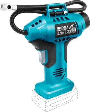 Kompresor pa kabllo për vetura Dedra DED7078, 18V, 11 bar, i kaltër