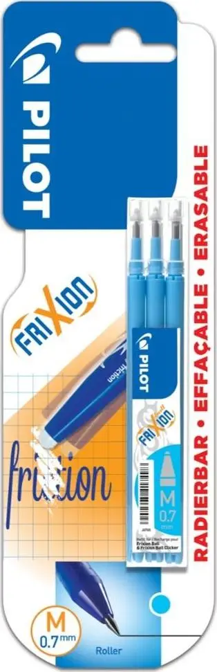 Refill stilolapsi Pilot BLS FR7, 0.4 mm, paketë 3 copë, blu e çelët