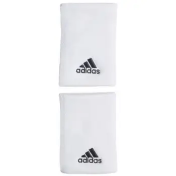 Byzylyk sportiv për kyç dore Adidas Long Wristbands, set, i bardhë