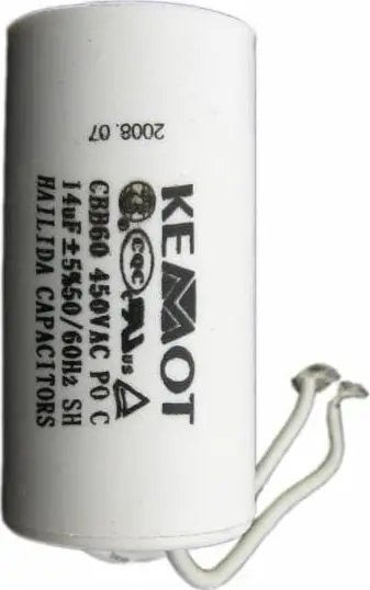 Kondensator Kemot URZ3131, 14uF, 450V, i bardhë