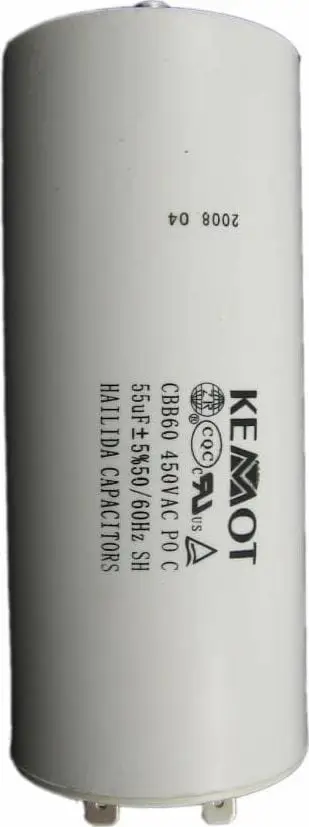 Kondensator Kemot URZ3139, 55uF, 450V, i bardhë