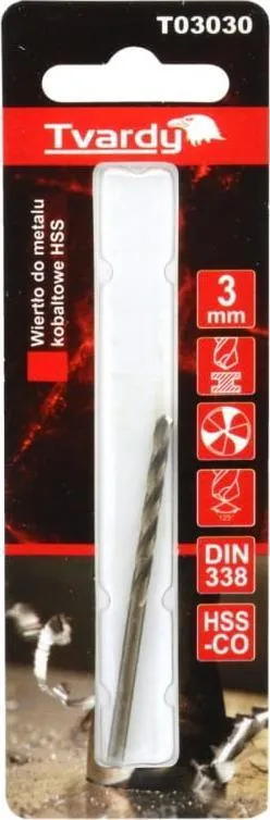 Frese HSS HARD M35, 3 mm, metal kobalti - 4