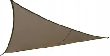 Çadër dielli trekëndore Hespride Curacao, 3m, 180g/m², taupe