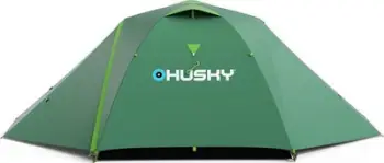 Çadër kampingu HUSKY Burton 2 3, për 3 persona, dy shtresa, jeshile