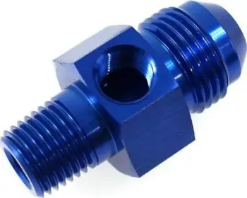 Konektor AN8 TurboWorks_D, 3/8"-18 NPT, port sensor 1/8"-27 NPT, argjend