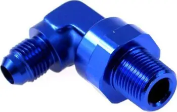 Konektor këndi 90° TurboWorks AN6, 1/2"-14 NPT, alumin